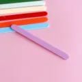 Bunte Acryl Eisstiele DIY Bastelstaebchen Mehrfarbige Lutscher Stiele für Kinder Party. - 11.5cm / Dunkellila