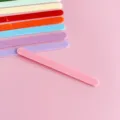 Einfarbige Acryl Eisstiele für DIY Handwerk und Kuchendekoration, rosa Variante. - 11.5cm / Rosa