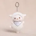 Süßer Plüsch Schaf Schlüsselanhänger flauschiges Lamm Puppe Tasche Anhänger kawaii Geschenk - Schal Kleines Weißes Schaf Anhänger / Weiß