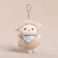 Niedlicher Plüsch Schaf Schlüsselanhänger Tasche Anhänger, weiches Material tolles Geschenk. - Schal Kleines Khaki Schaf Anhänger / Khaki