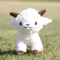 Cute little sheep plush toy, fluffy lamb stuffed doll, soft souvenir plush pendant for kids. - Baa Lamb White Keychain No Buckle / 11cm