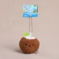 Cute wheat bear plush pendant stuffed toy bag charm keychain for cute daily decoration - Coconut