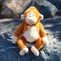 Pluche aap speelgoed bruin knuffel zachte pop schattige simulatie oetancadeau voor kinderen - Regenwoud Aap Oranje