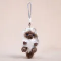 Cute long-haired cat plush keychain, fluffy animal bag pendant and soft toy gift for girls. - Long-Haired Cat Series - Siamese