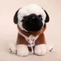 Χαριτωμένο λούτρινο pug με καφέ φούτερ, μαλακή κούκλα δώρο για παιδιά και κορίτσια. - Σκύλος Παγκ