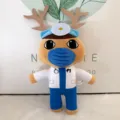 Niedliches Tier Hospital Plüsch Tier Puppe Arzt Stofftier weiches Spielzeug Geschenk - Doktor Hirsch / Ca. 26 cm
