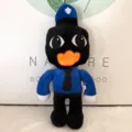 Plüschtier süßes Spiel Charakter Stofftier blaue Polizei Uniform Plüsch Puppe Geschenk für Kinder - Polizei Pinguin / Ca. 29 cm