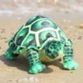 Cute simulation turtle plush toy colorful sea animal stuffed doll for kids and home decor. - Simulated Tortoise Green / 30cm