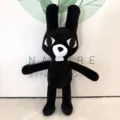 Schwarzes Plüschtier Gruselig Horror Spiel Kaninchen Stoffpuppeweich Geschenk für Fans - Hasenzahn Kaninchen