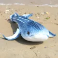 Cute whale shark plush toy, soft blue stuffed animal ocean creature gift for kids. - Simulated Whale Shark Blue / 40CM