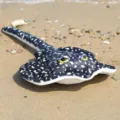 Realistic stingray plush toy soft marine animal stuffed doll wonderful children gift - Simulated Stingray Black / 54cm