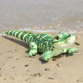 Realistic crocodile plush toy cute stuffed animal green alligator toy for kids gift - Simulated Crocodile Green / 70cm