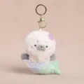 Portachiavi in peluche foca stile sirena, morbido accessorio ciondolo per borsa grazioso. - Pendente Foca Sirena / Verde