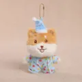 Llavero de Peluche Shiba Inu Lindo en Pijamas Azul Suave Muñeco de Peluche Colgante Regalo Fiesta - Shiba inu con pijama para vestir