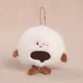 Llavero de peluche suave diseño de comida, adorable muñeca zongzi blanca colgante para bolso. - Bolas de arroz glutinoso / 11cm (52g) / Blanco