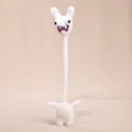Divertente peluche collo lungo coniglietto bianco bambola morbida peluche regalo carino - Coniglio pazzo dal collo lungo 40 cm