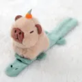 Cute Capybara Plush Slap Bracelet Toy with Orange Accent Soft Animal Doll Gift - Capybara Riding Crocodile Slap Bracelet / Single Slap Bracelet