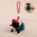 Cute plush bug keychain green black mosquito stuffed toy backpack pendant gift for kids - Colorful Fly