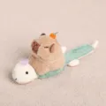 Cute capybara plush slap bracelet toy, soft stuffed animal doll gift for children. - Capybara Riding Turtle Slap Bracelet - Beige / Single Slap Bracelet