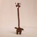 Funny long neck animal plush toy quirky brown doll cute cartoon plushie for gift. - 40cm Long-Neck Puppy