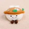 Adorable colgante de felpa cuenco de ramen muñeca suave abalorio de bolso llavero bonito. - Ramen Colgante / 10cm