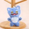 Cute blue plush monster doll keychain cartoon animal pendant toy bag accessory for gifts - Monster Hunter Dudu Tiger Keychain - Approx. 11cm/25g
