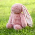 Pink plush rabbit stuffed toy soft cuddly bunny doll for kids gift soothing companion. - Approx. 30cm / Nini Rabbit - Pink