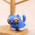 Blue plush tiger keychain cute cartoon stuffed doll pendant bag accessory anime fan gift - Monster Hunter Mini Tiger Keychain - Approx. 13cm/25g