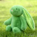 Green plush rabbit toy cute stuffed animal fluffy long ear bunny doll soft festival gift item - Approx. 30cm / Nini Rabbit - Green