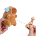 Simpatico capibara peluche giocattolo con musica chitarra corda pendente morbida bambola regalo - Chitarra retrattile giocattolo