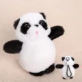 Cute panda plush toy set soft stuffed animal doll with keychain fluffy gift for kids - Panda Pendant