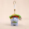 Blue Elephant Burger Plush Keychain Cute Animal Bag Pendant Toy Variant Styles Accessories - Hamburger Elephant Plush Toy