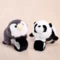 Cute reversible plush toy featuring a penguin and panda design with slap bracelet function. - 14cm / Panda Flip Penguin