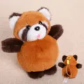 Cute red panda plush toy cute stuffed animal doll keychain soft toy gift fluffy companion plushies - Red Panda Pendant