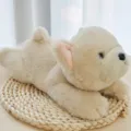 Beige cute plush dog toy simulation puppy stuffed animal pillow soft gift for kids room - 25cm / Beige Dog