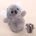 Cute gray koala plush toy keychain fluffy stuffed animal doll cute gift for kids - Koala Charm / 17cm / Gray