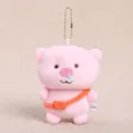 Süßes rosa Schweinchen Plüschtier Anhänger Schlüsselanhänger für Rucksack, weiche Puppe Geschenk. - Schulbegleiter-Schweinchen