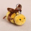 Cute plush bee keychain fluffy insect doll bag pendant soft toy keyring gift accessories - Insect Series Bee - Approx. 13cm