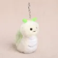 Cute plush snail keychain pendant, soft fluffy toy bag charm for keys and backpacks. - Insect Series Snail Plush - Green - Approx. 13cm/63g