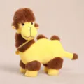 Cute plush camel toy pendant, soft yellow stuffed animal doll for kids gift and bag ornament. - Double Hump Camel Pendant (Without Buckle) / 20cm / 100g / Yellow