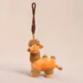Cute plush camel keychain plush toy pendant brown bag hanging ornament lovely gift accessory - Double Hump Camel Pendant (Hand Strap) / 15cm / 40g / Brown