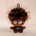 Grazioso ciondolo peluche ragazzo stella portachiavi bambola con capelli neri e marroni - Caffè Nero