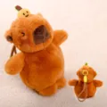 Brown Capybara Plush Toy Cute Animal Keychain Bag Pendant Soft Stuffed Doll Toy - Capybara Pendant / 17cm / Brown