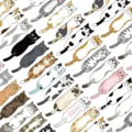 Cute cartoon cat bookmarks for students reading and DIY hand account decoration 30pcs set - 30 Study Companion Cat Stickers / 30 Sheets/Pack