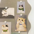 Katten ansichtkaarten wanddecoratie set, esthetische olieverf stijl kat foto kaarten kamer. - 10 Stuks/Verpakking