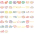 50pcs aesthetic quote stickers PET waterproof transparent DIY decorative stickers journal - Soft Light Whispers (Foil Stamping)