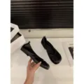 Zapatos planos de ballet de piel negra clásicos para mujer, muy cómodos y suaves. - 35 / JHM-1169-1 negro