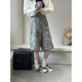 Women's retro casual sneakers versatile flat leather trainers white shoes spring new - ALGF-A983-2 Apricot Black