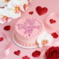 Rose acrylique Happy Valentines Day decoration de gateau pour une fete romantique. - Cœur - Miroir Rouge Rose