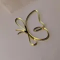 Gold acrylic butterfly cake topper, elegant hollow outline design cupcake decoration variant - Acrylic Line 2 (Height Approx 5CM)